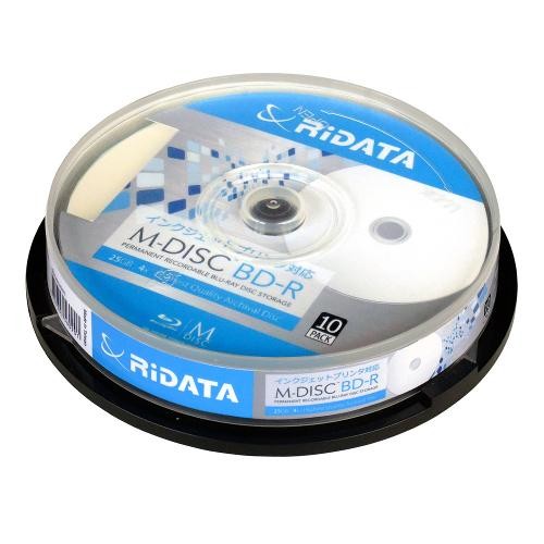 RITEK データ用BD-R 4倍速 10枚 M-BDR25GB PW10SP RiDATA 記録用ブルーレイディスクメディア（BD）の商品画像