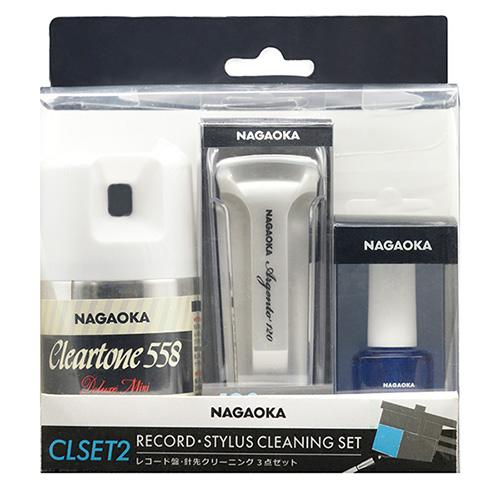  Nagaoka CLSET-2 record cleaning 3 point set ( cleaning spray &amp; brush &amp; needle tip cleaner )