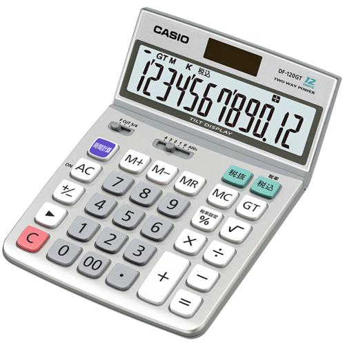 CASIO カシオ計算機 グリーン購入法適合 実務電卓 デスクタイプ DF-120GT-N ×1個 電卓の商品画像