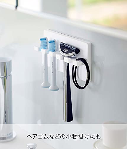  Yamazaki real industry (Yamazaki) film hook toothbrush holder 5 ream white approximately W12×D3×H6cm Mist MIST toothbrush all together storage 