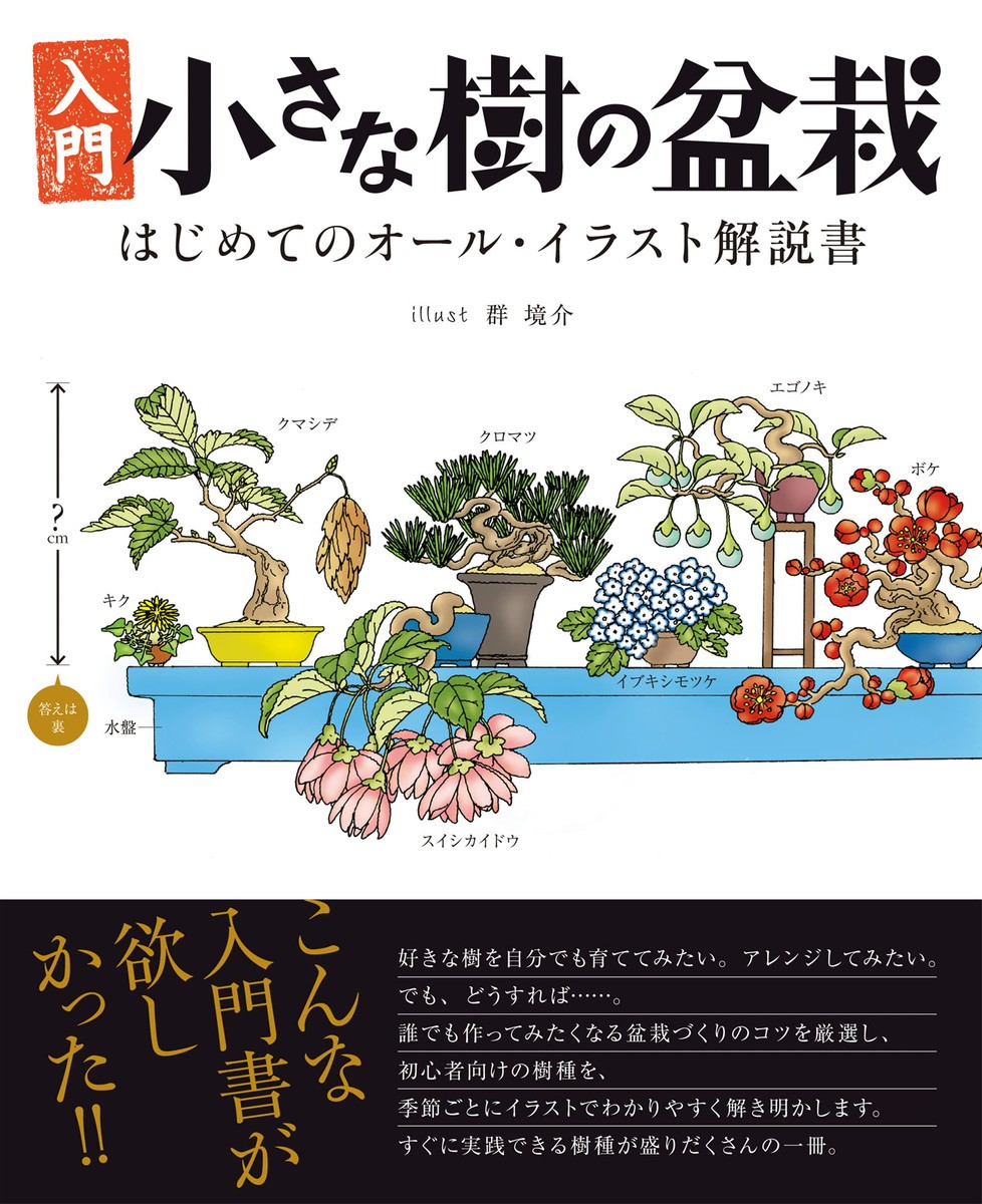 入門小さな樹の盆栽　はじめてのオール・イラスト解説書 群境介／〔画〕　『盆栽世界』編集部／編の商品画像