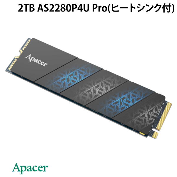 Apacer AP1TBAS2280P4UPRO-1 ［AS2280P4U Pro M.2 Type2280 NVMe 1TB