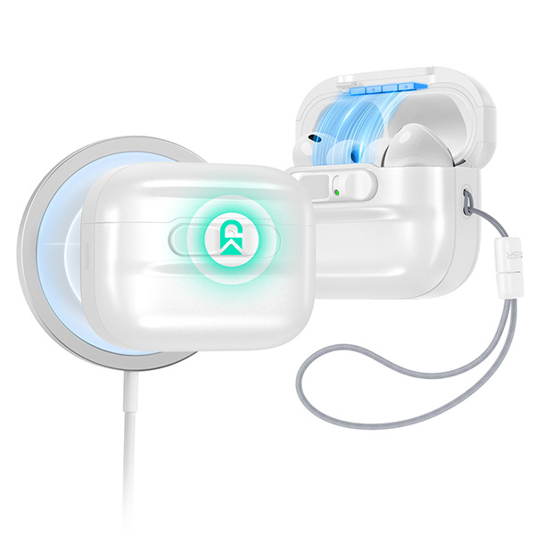 ESR Pulse FlickLock Magnetic Case, Compatible with AirPods Pro 3 2025 1C01900202 Whiteの商品画像