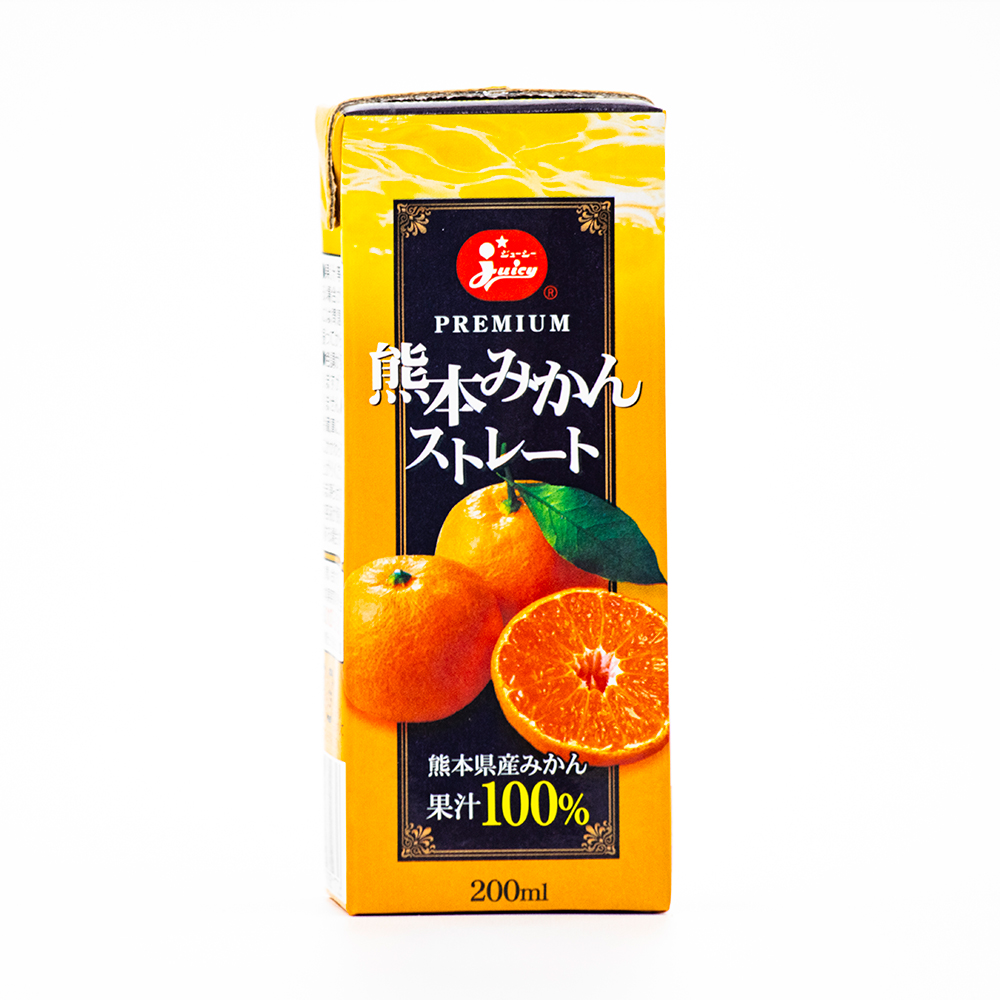 ジューシー 熊本みかんストレート 紙パック 200ml×24の商品画像