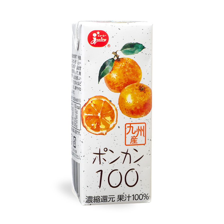 ジューシー ジューシー ポンカン100 紙パック 200ml×24 フルーツジュースの商品画像