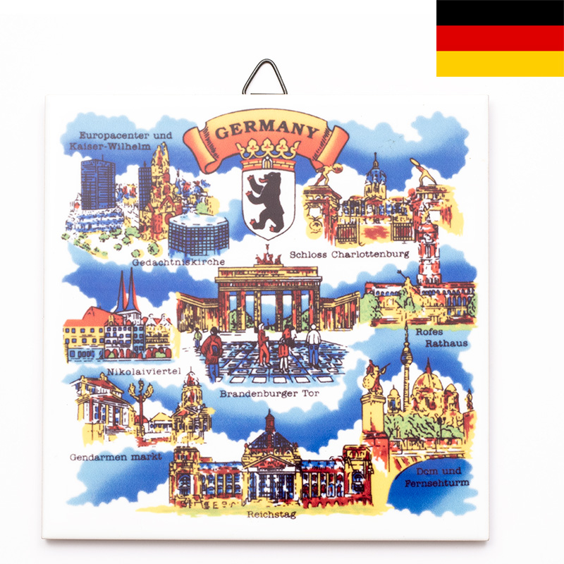  Germany dishmat 15cm pan .. hook attaching GERMANY Germany ... Germany earth production ceramics cork abroad souvenir import miscellaneous goods 