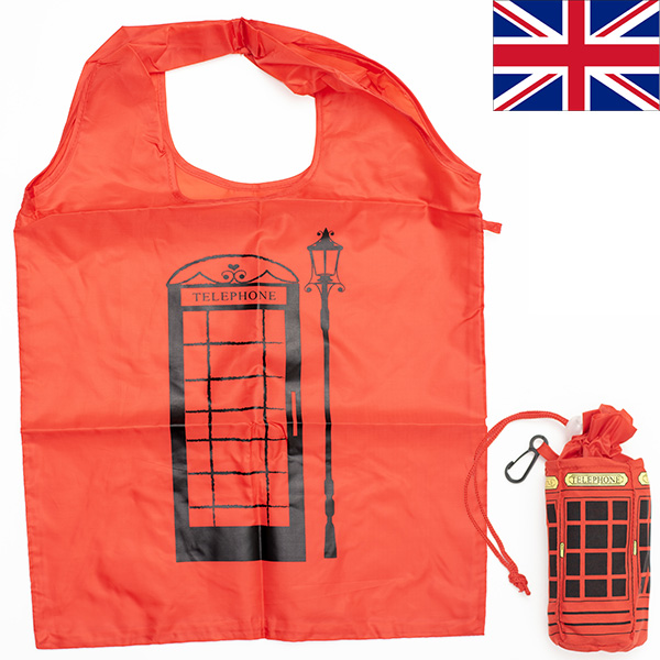  London telephone BOX type eko-bag England earth production Britain earth production abroad souvenir folding bag shopping sack telephone box miscellaneous goods import 