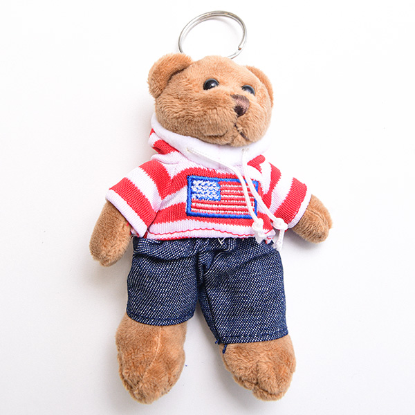  America pair Bear key holder 2 piece set ... soft toy America ... America earth production abroad miscellaneous goods 