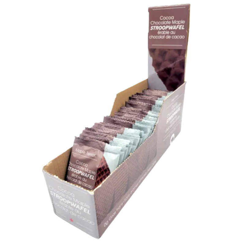  maple Teller maple cocoa chocolate -stroke loop waffle piece packing 1190g 35 sheets insertion kakao chocolate waffle cookie Maple Terroir Canada earth production separate delivery summer cool 