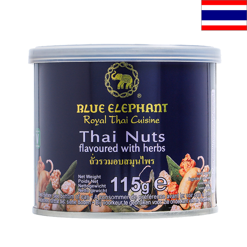  blue Elephant Thai nuts 115g ethnic flavour mixed nuts snack THAILAND Thai ... Thai earth production abroad souvenir 