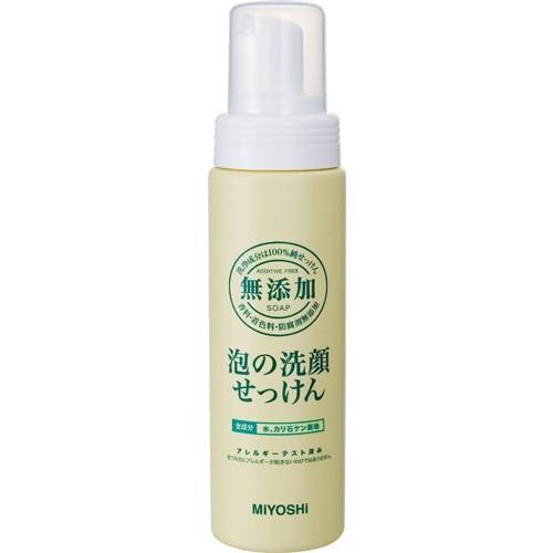 ミヨシ石鹸 無添加泡の洗顔せっけん 200ml×1 無添加 洗顔の商品画像