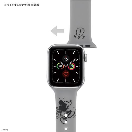 g Ла Манш ti-z(gourmandis) DNG-94MK( Mickey Mouse ) Apple Watch 41/40/38mm соответствует силикон частота Disney 