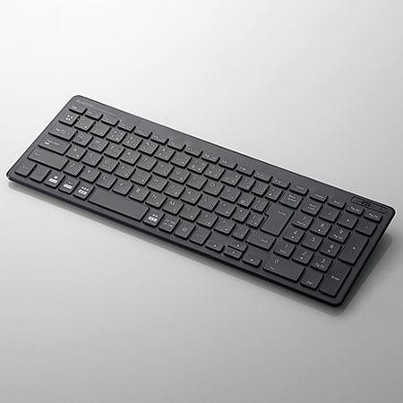 ELECOM Bluetooth薄型コンパクトキーボード TK-FBP101BK （ブラック）の商品画像