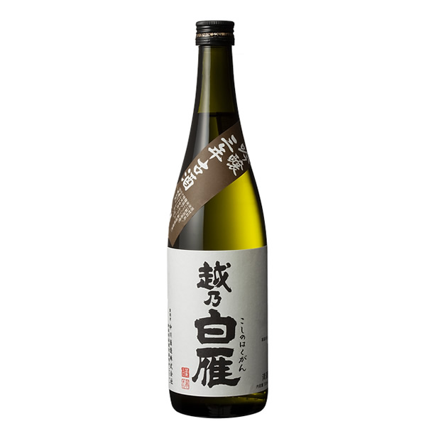 越乃白雁 吟醸 三年古酒 720mlの商品画像