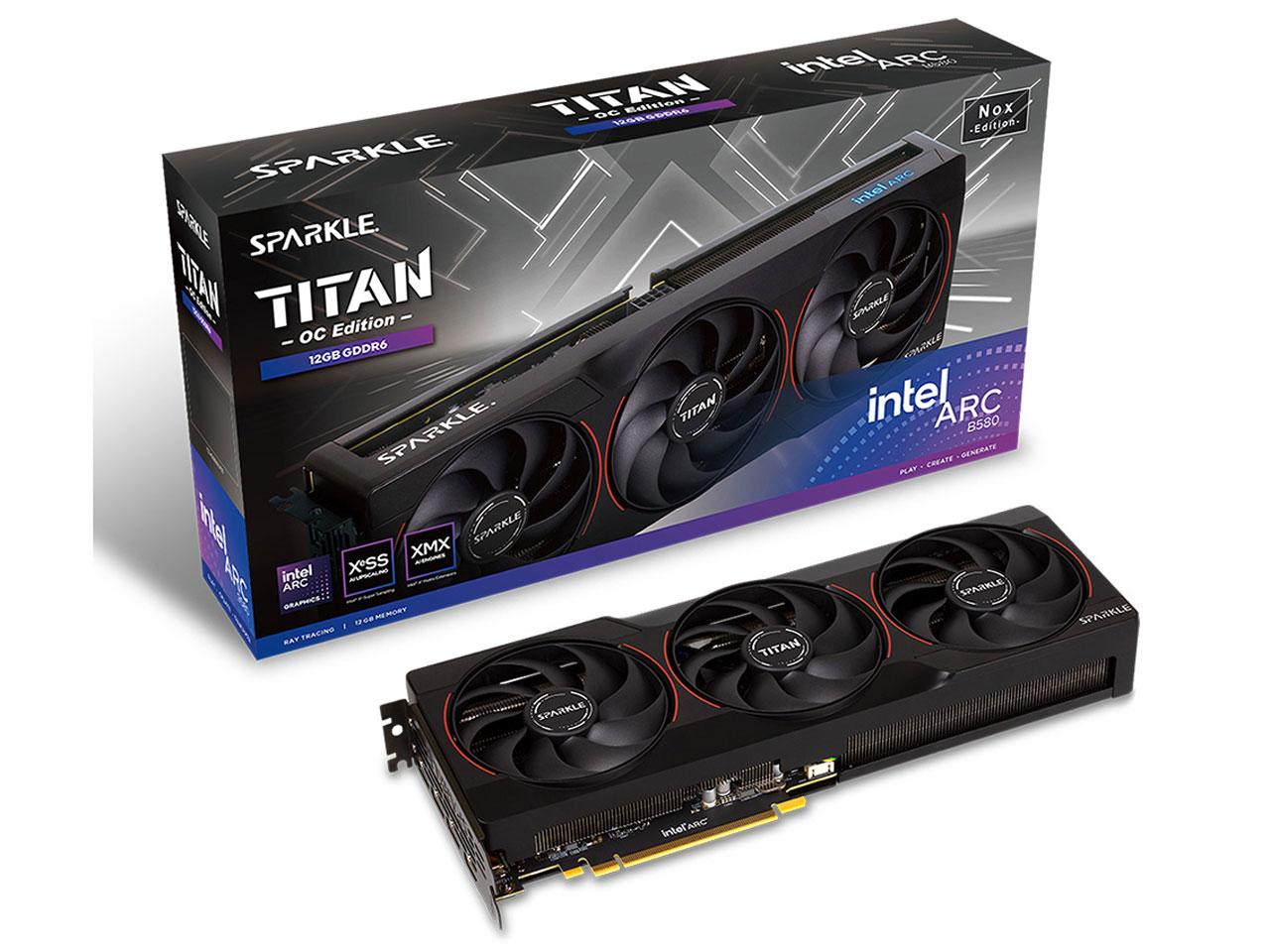 SPARKLE SB580TB-12GOC ［SPARKLE Intel Arc B580 TITAN Nox OC