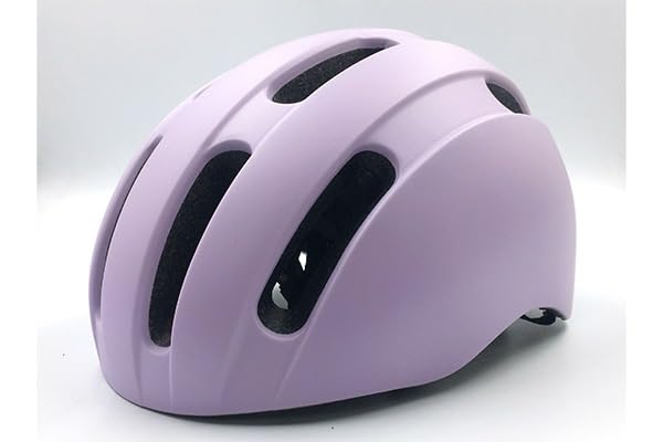 アサヒサイクル 衝撃に強いバイシクルヘルメット Mサイズ（55-57cm）ラベンダーの商品画像