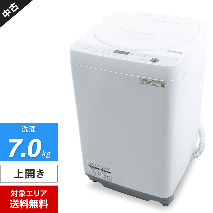 SHARP 全自動洗濯機 ES-GE7E-W （ホワイト系） 洗濯機本体 - 最安値