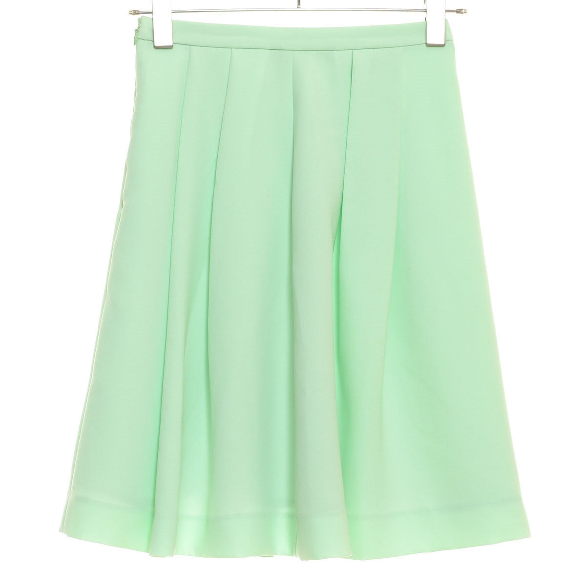 *390722 QUEENS COURT Queens Court 0 flair skirt knee height size 1 lady's pastel green 