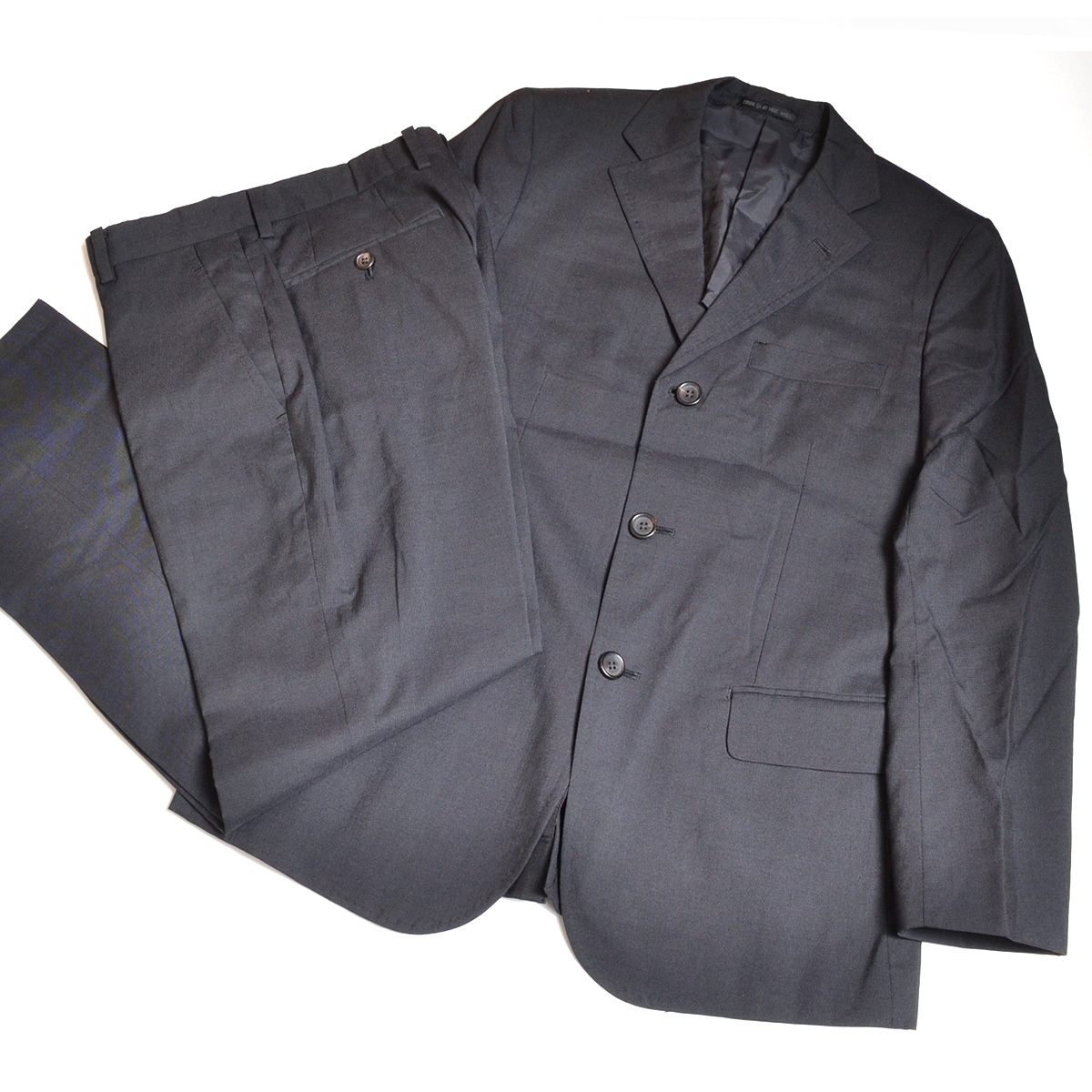 0481146 COMME CA DU MODE Comme Ca Du Mode 0 однобортный костюм выставить выполненный в строгом стиле брюки размер 1 шерсть × шелк мужской черный 