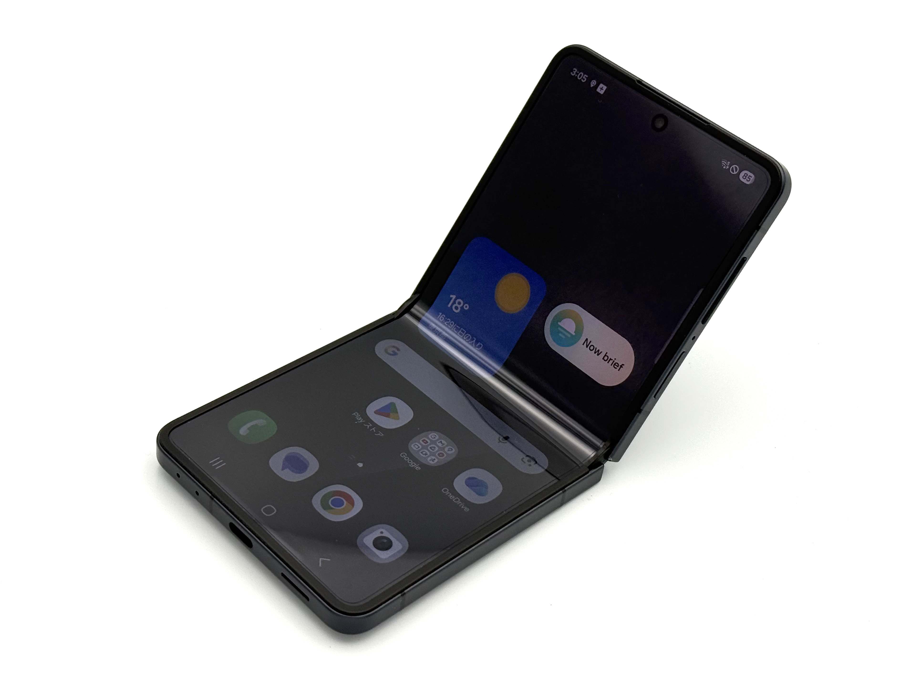 SAMSUNG Galaxy Z Flip7 6.9インチ メモリー12GB ストレージ256GB ジェットブラック au Galaxy Galaxy Z アンドロイドスマートフォンの商品画像