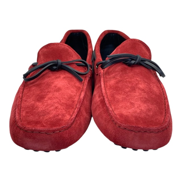 [ не использовался ]TODS Tod's Ferrari Ferrari Loafer обувь для вождения кожа замша красный [ размер 10 1/2 ( примерно 29.5cm)]