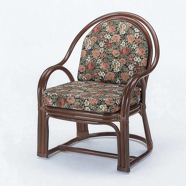 籐 アームチェア W550×D550×H730×SH350mm Y-1000Cの商品画像
