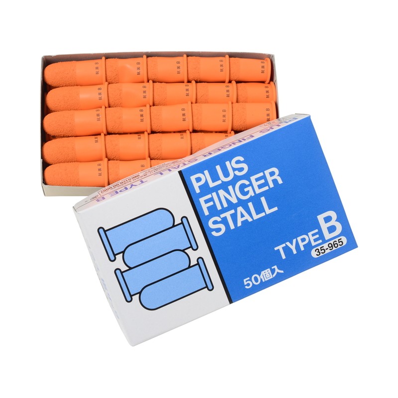  плюс (PLUS) палец sakB средний размер 50 штук ×100 упаковка orange KM-202H 35-965