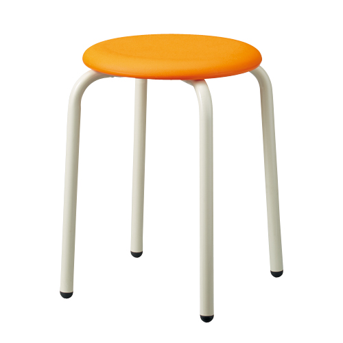 丸スツール CRS-42P-OG （オレンジ）