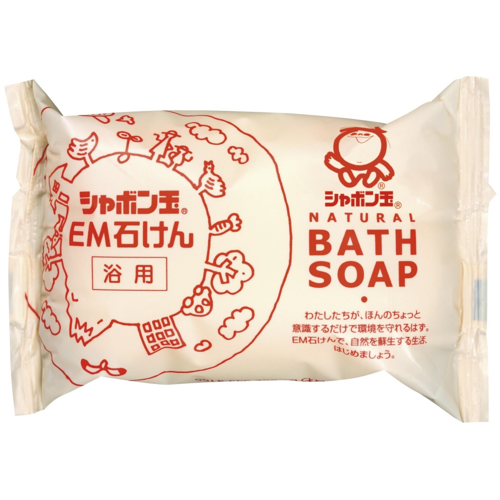 シャボン玉石けん EM化粧石けん 浴用 100g×1の商品画像