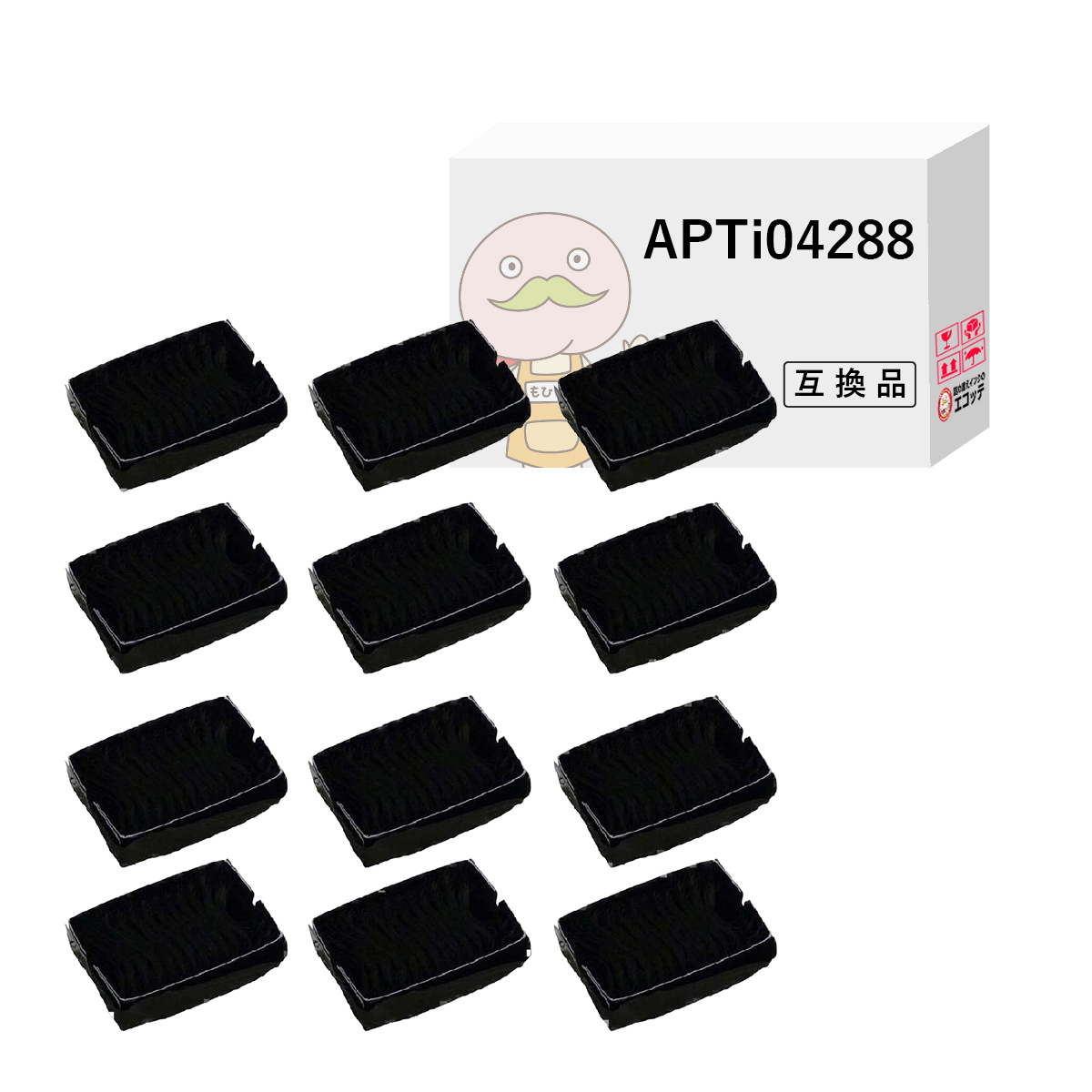 eko teAPTi/04288 APTi (apti) для вспомогательный лента чёрный 12 шт I V800 S1100 S1000 Power Power Power Power M603