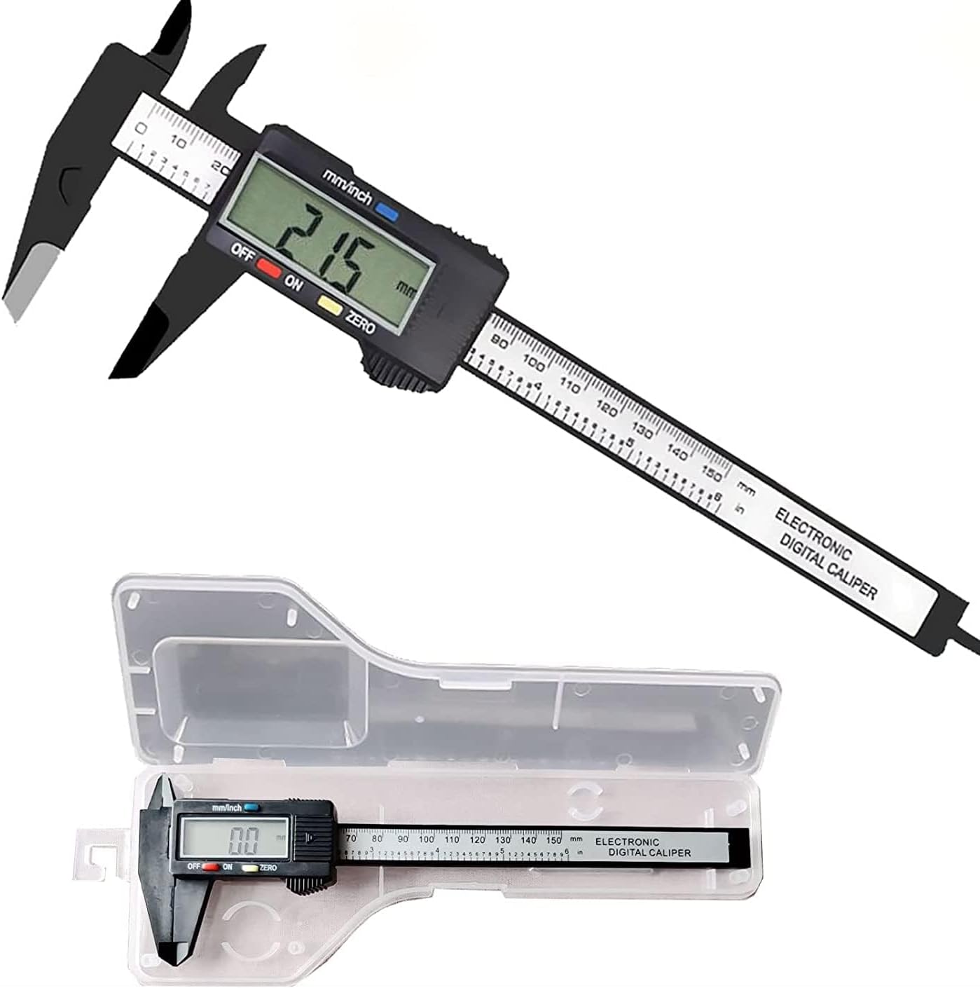  digital vernier calipers 150mm high precision caliper micrometer measurement tool precise work DIY large . measurement tool range 0-1mm in the case 
