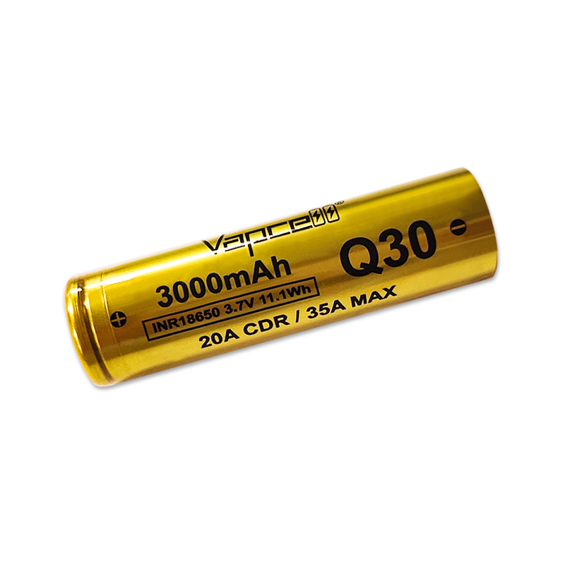 [2 шт. комплект ]Vapcell Q30 18650 3000mAh 20A/35A Flat верх аккумулятор bap cell электронный сигареты Bape vape перезаряжаемая батарея батарейка [A-69]