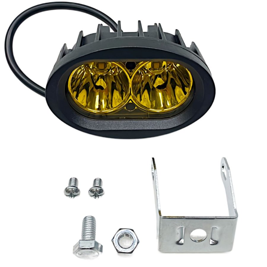  для мотоцикла LED противотуманая фара мотоцикл противотуманные фары мотоцикл 12V 24V универсальный водонепроницаемый переключатель sa яркий пассажирский лампа внутренний металлизированный маленький размер желтый цвет (2 шт )(LBF201)