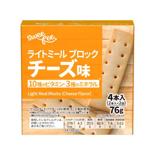 トップバリュ スウィーフィー ライトミールブロック チーズ味 4本入×10セットの商品画像