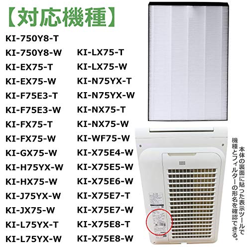 BBT FZ-E75HF фильтр KI-EX75 KI-GX75 KI-FX75 потребительские товары KI-JX75 очиститель воздуха KI-LX75 KI-750