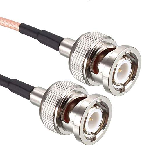 Coolotic 2 set 0.5 rice BNC male - BNC male coaxial cable RG316 RF coaxial cable 50 ohm cable high endurance coaxial cable 
