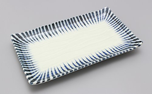 ichikyuu Mino ... 10 . длинная тарелка длина угол тарелка жарение предмет тарелка прямоугольный тарелка рыба жарение рыба ширина примерно 22× глубина 13cm микроволновая печь посудомоечная машина соответствует сделано в Японии 127-05