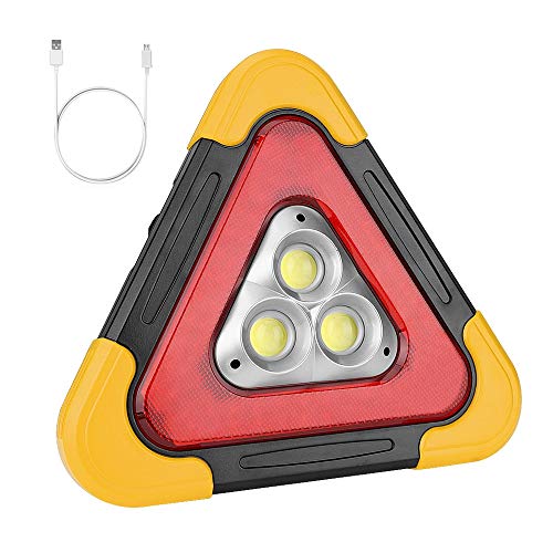 i- auto fan triangle stop board ALS-HB7709 triangular display board LED light working light floodlight car trouble urgent stop accident . on rear impact collision prevention can 