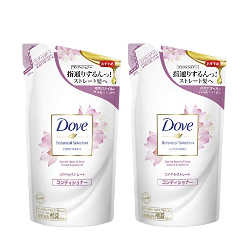 Dove ボタニカルセレクション つややかストレート コンディショナー 詰替用 350g ×2の商品画像