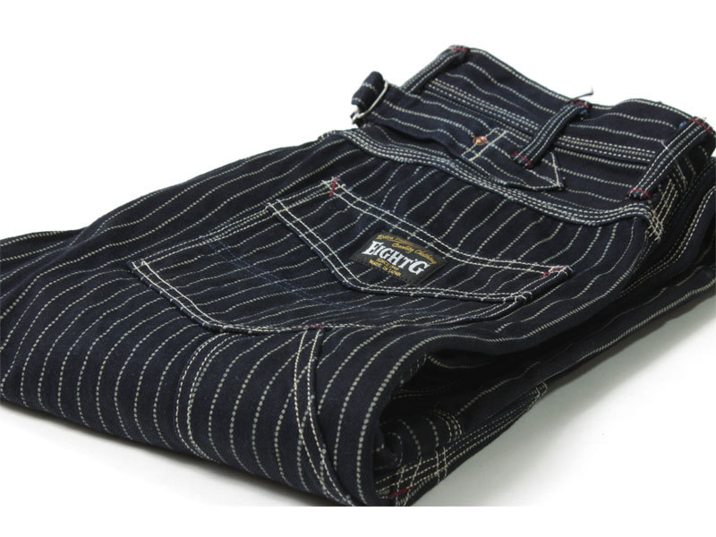 eitoji- рабочие брюки wobashu painter's pants двойной колено полоса Denim местного производства сделано в Японии модный взрослый EIGHT-G 8WK-04