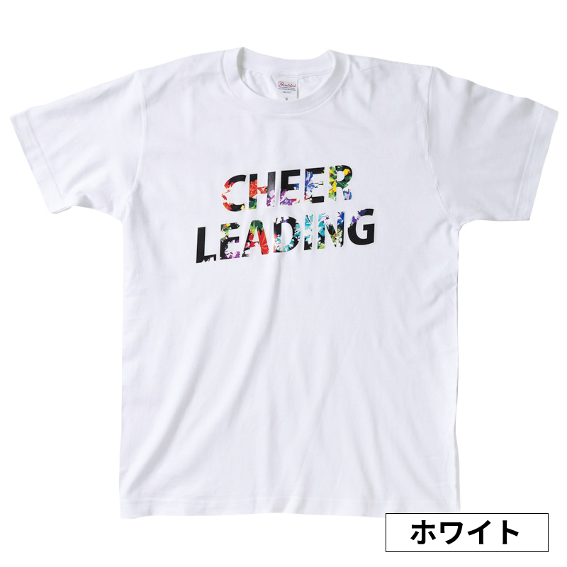  Cheer T-shirt floral print CHEER LEADING Kids Junior child adult practice put on short sleeves eitiz