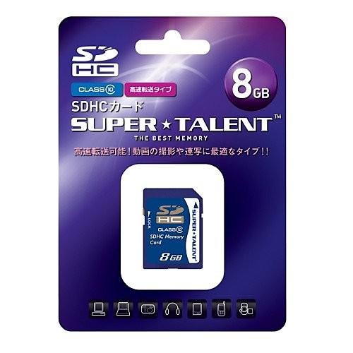 SUPER TALENT ST08SDC10 （8GB） SDカードの商品画像