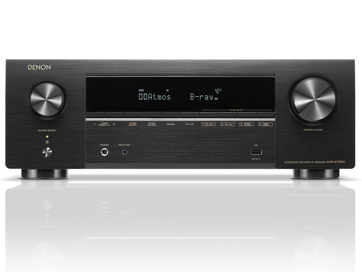  Denon DENON AVRX1700HK 7.2ch AV Surround ресивер черный новый товар бесплатная доставка 