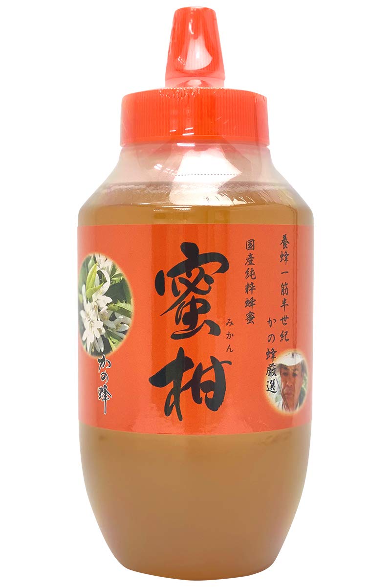 かの蜂 国産 みかん蜂蜜 とんがり容器 1000g×1個の商品画像