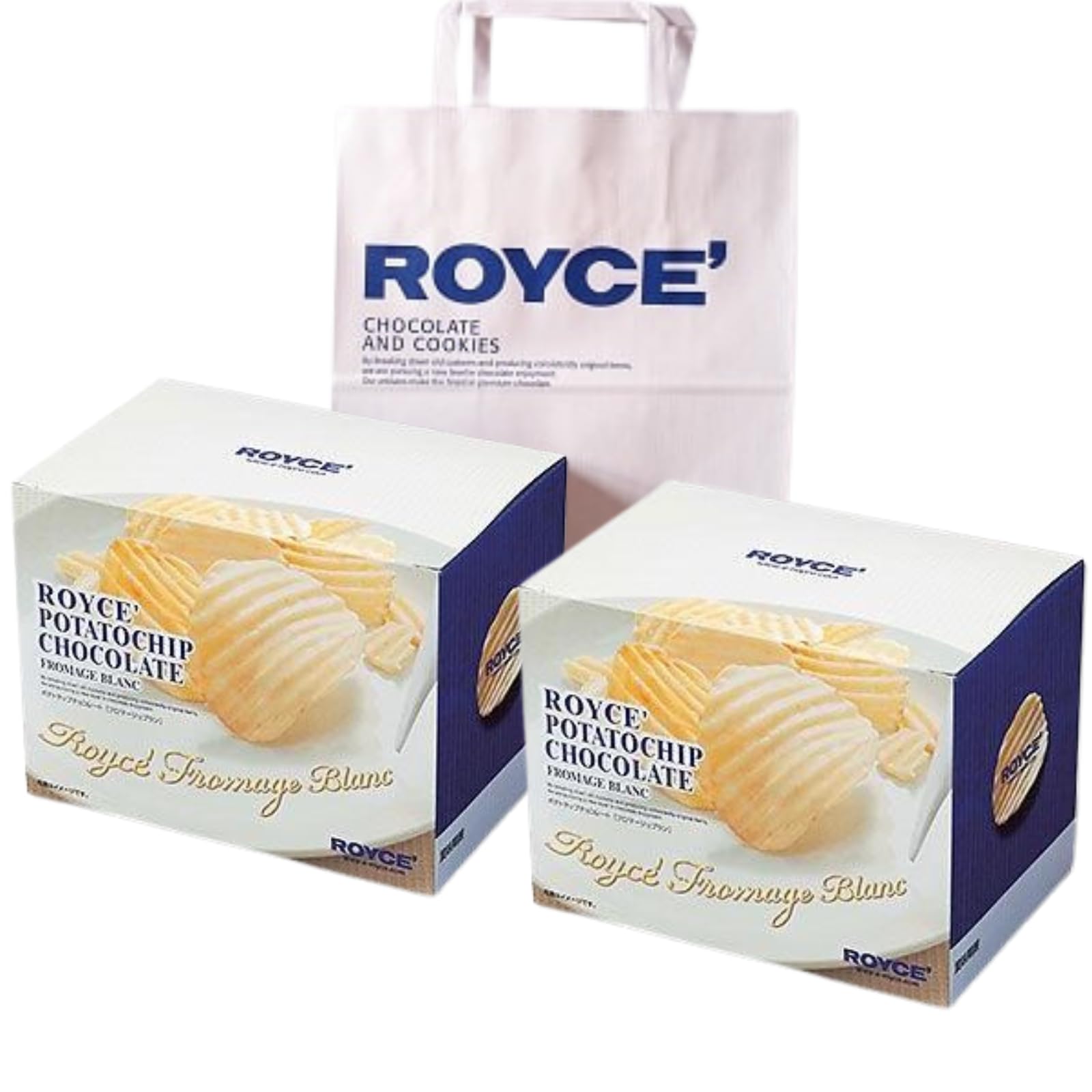 ROYCE' ロイズ ポテトチップチョコレート フロマージュブラン 190g×2個 チョコスナック、チョコバーの商品画像