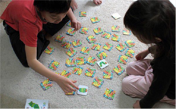  is ....... memory game intellectual training toy intellectual training toy card game EricCarle Eric Karl present gift 