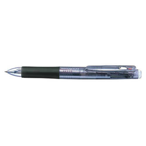 ZEBRA ゼブラ サラサ3 3色ボールペン 黒（黒・青・赤）0.5mm J3J2-BK×10本 サラサ ボールペンの商品画像