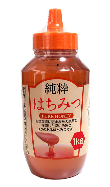 三洋通商 純粋蜂蜜 中国産 1kg 調味料 シロップ はちみつ ハニーの商品画像