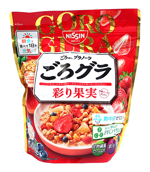 日清シスコ ごろグラ 彩り果実 360g×12袋 ごろっとグラノーラ シリアルの商品画像