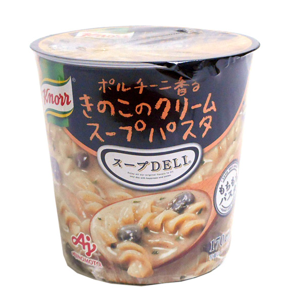 AJINOMOTO クノール スープDELI ポルチーニ香るきのこのクリームスープパスタ（容器入） 42.3g×48個 クノール スープの商品画像